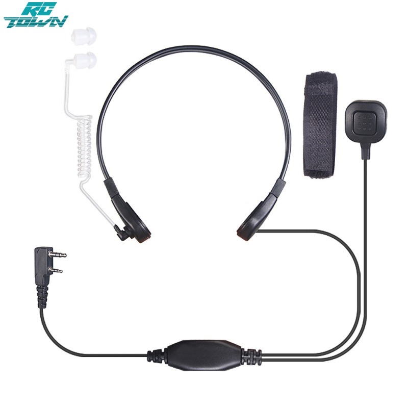 Throat Microphone Mic Air Tube Headset Earpiece for Baofeng Walkie Talkie CB Radio UV-5R UV B5 GT-3TP UV-5X ราคา 173 บาท*ส่งฟรี