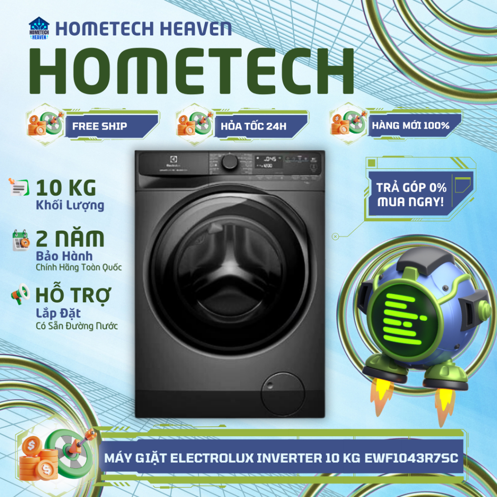EWF1043R7SC - Máy giặt Electrolux UltimateCare 700 Inverter 10 kg EWF1043R7SC - Hàng Chính Hãng