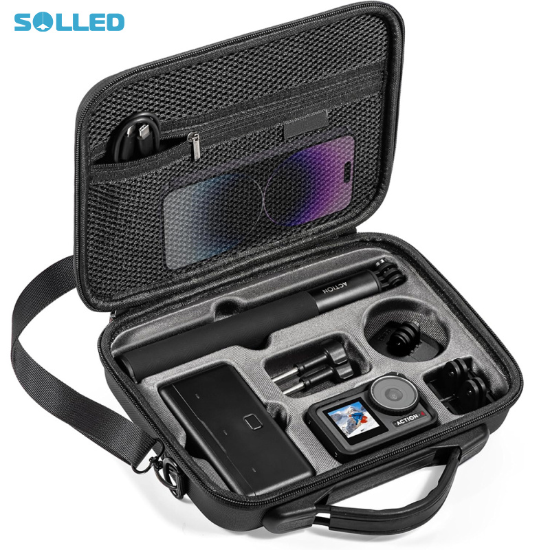Portable Carrying Case Camera Protective Case Travel Box Storage Bag Compatible For DJI Action 3/Action 4 Cameras Accessories