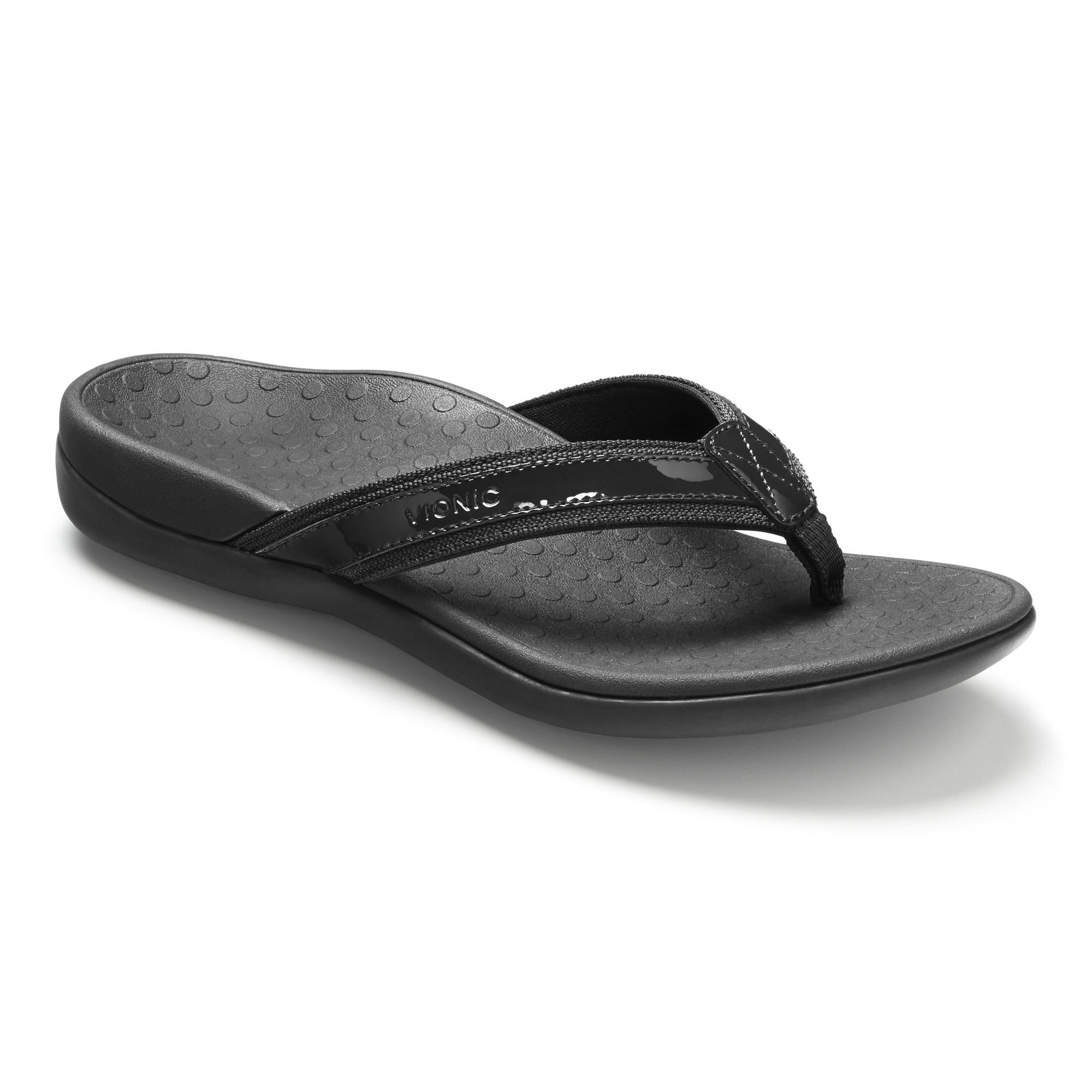 Vionic black sandals on sale Clearance