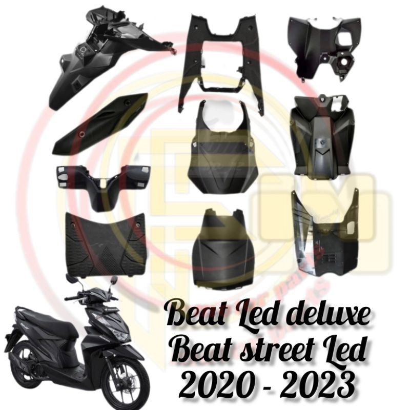 PROMO!!! Cover Body Kasar Bawah Atas Tengah Beat New LED Deluxe Beat Street LED 2020 2021 2022 2023 Harga 17,676 rupiah*Gratis Ongkir