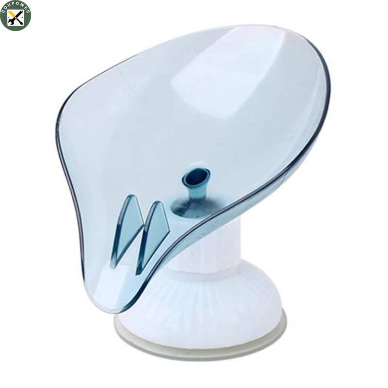 Boupower new Soap Holder Rotatable Draining Soap Box With Suction Cup For