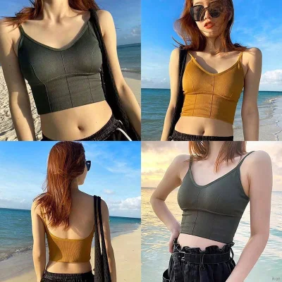 U-shaped Beauty Back Bra Sexy Wrapped Chest Tube Top No Steel Ring Sports Vest Female Suspenders Underwear Padded Bra Free Size/Plus Size
