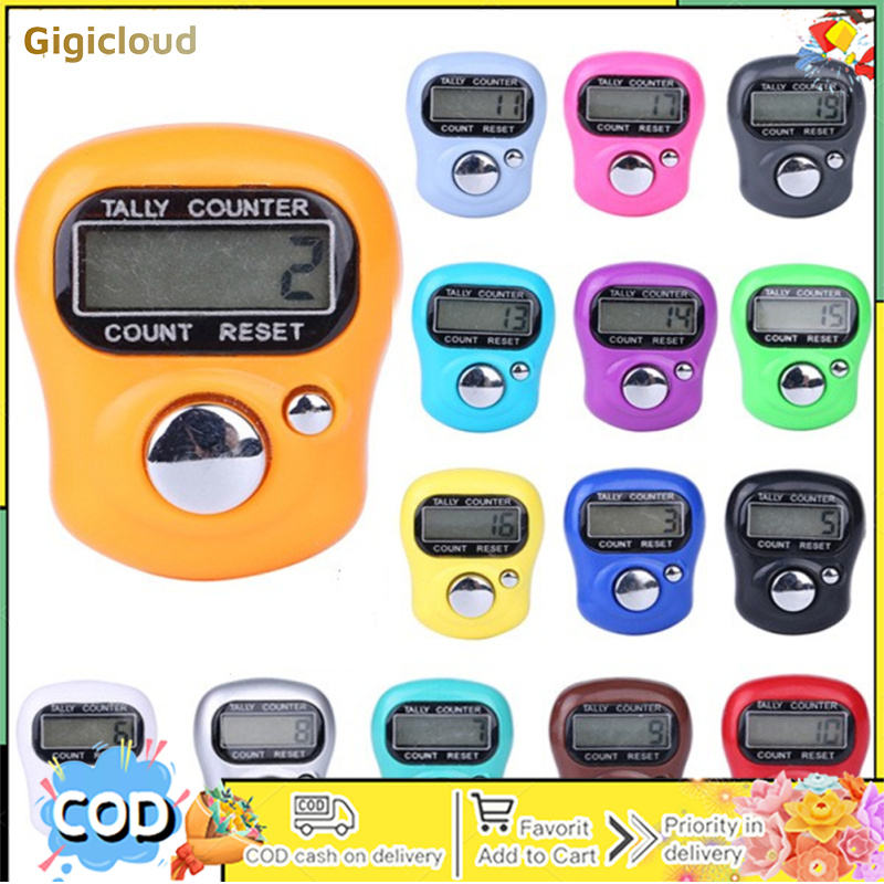 Digit Lcd Electronic Digital Display Finger Ring Hand Tally Counter Gift