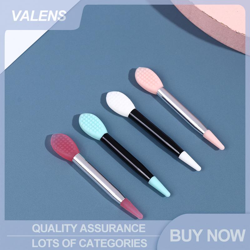 [Valen] Housewear Furnishings 1 cây cọ môi silicon Hai đầu Mini dụng cụ làm đẹp