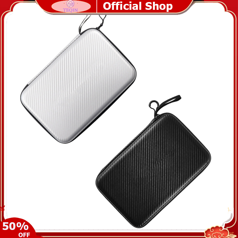 TEQIN Table Tennis Bat Case, Hard Table Tennis Bag, EVA Hard Table Tennis Case, Waterproof Hard shell Table Tennis Bat Bag ราคา 147 บาท*ส่งฟรี