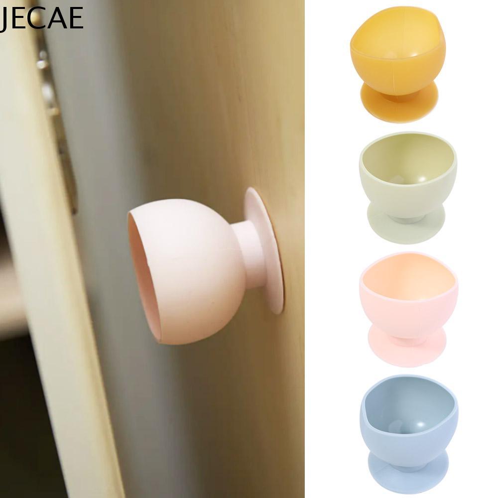 JECAE Sáng Tạo Chống va chạm Cốc hút Chống trượt Loại cốc Chống bụi Đệm chống va chạm Tay nắm cửa Bảo vệ tường Bọc núm cửa