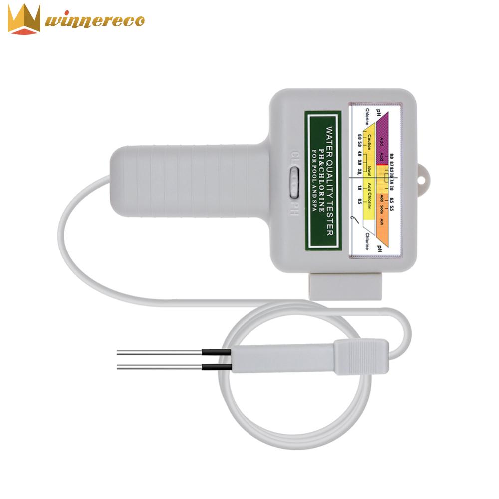 【HOT】Water Quality Testing Device 2-in-1 Water Monitor PH Chlorine Meter Portable High Precision Spa Swimming Pools Checker ราคา 454 บาท*ส่งฟรี