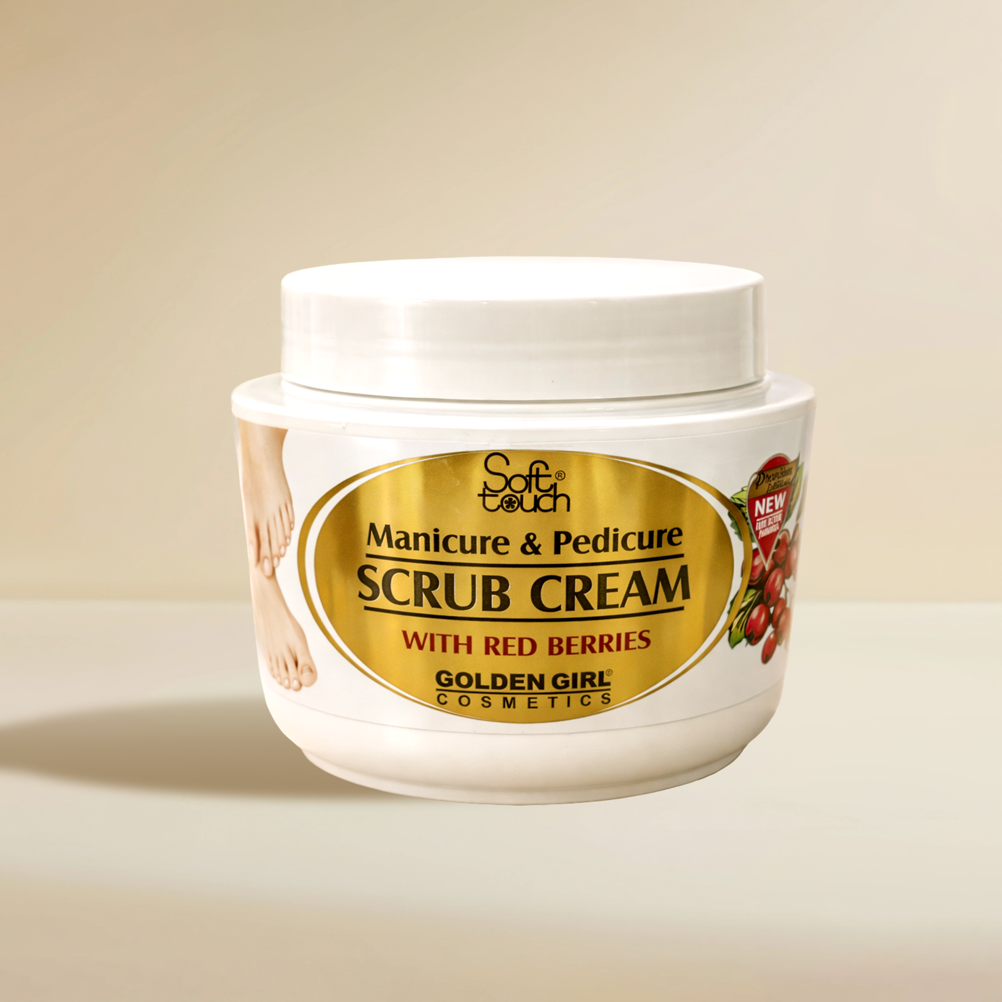 Soft Touch Manicure & Pedicure Scrub Cream | Facial Exfoliating Care | 500ml