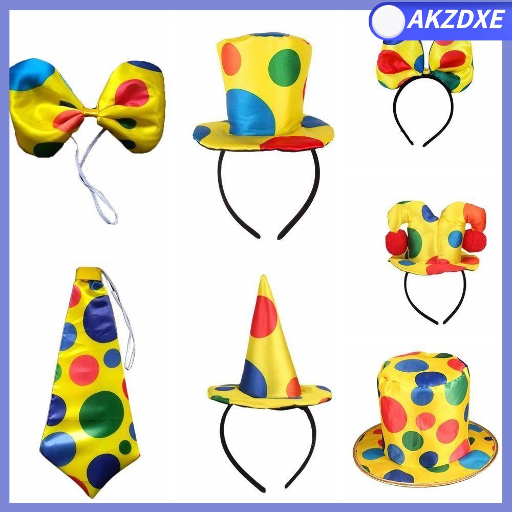AKZDXE Mũ Lưỡi Trai Mũ trang phục ngộ nghĩnh Mũ chấm bi Nơ Bướm Đạo cụ trang phục Chất lượng cao Phụ kiện mũ Đạo cụ hóa trang