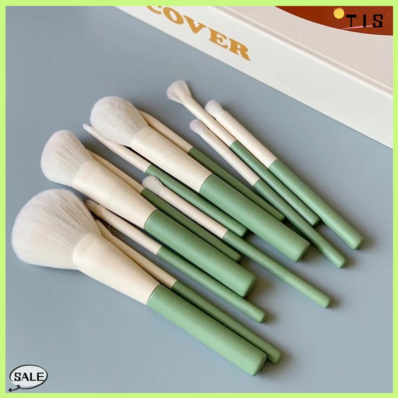 Follow Get New【TIS】 Bộ 5 7 10 12 Cây Cọ Trang Điểm gồm Cọ Phấn Nền, Má Hồng, Phấn Mắt và Phấn Tạo Khối, Bộ Cọ Trang Điểm Chuyên Dụng - 3