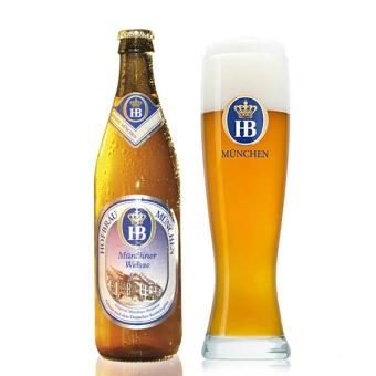 Bia HB Hofbrau Munchner Weisse 5.1% - nhập khẩu Đức - 1 chai 500ml