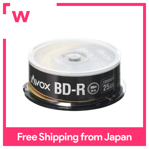 Avox Blu-ray đĩa BD-R ghi âm 25g 1-4x tốc độ 25 tờ trục chính trường hợp br130rapw25pa