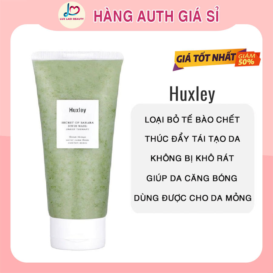 Tẩy Da Chết Huxley Secret Of Sahara Scrub Mask Sweet Therapy 120g | Tẩy tế bào chết giúp giảm mụn, sáng mịn da