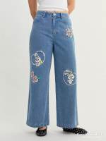 [Pomelo] Pomelo. x MOMOREI กางเกงยีนส์ขากว้าง / Pomelo. x MOMOREI Wide Leg Jeans