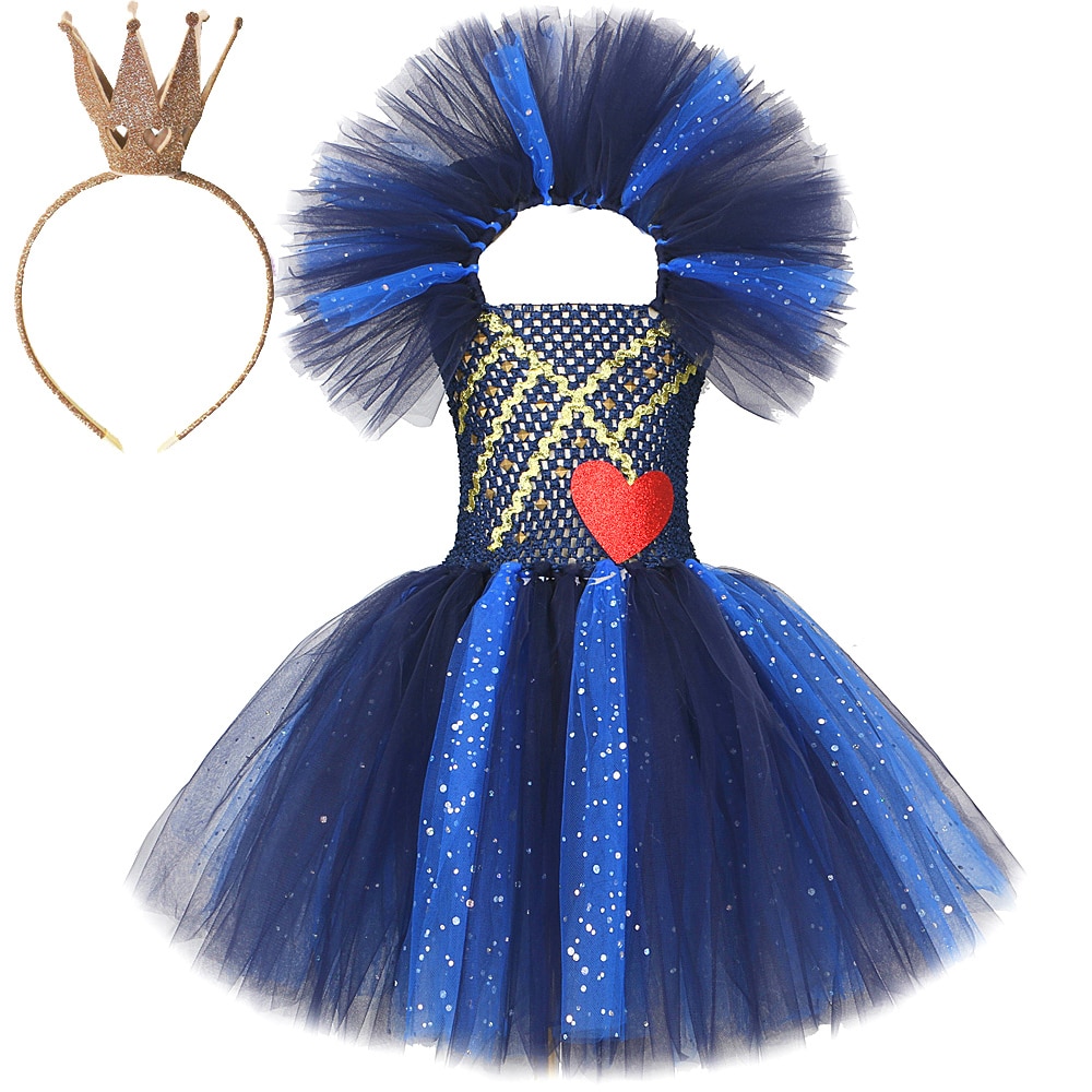 Lấp lánh evie hậu duệ trang phục cho cô gái Halloween Dresses cho trẻ em bữa tiệc lễ hội trang phục hóa trang váy xòe sinh nhật trang phục