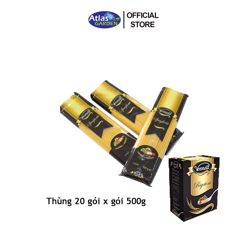 Sỉ thùng 20 gói mỳ ý spaghetti cộng tròn nhãn veronelli nhập khẩu thỗ nhĩ kỳ