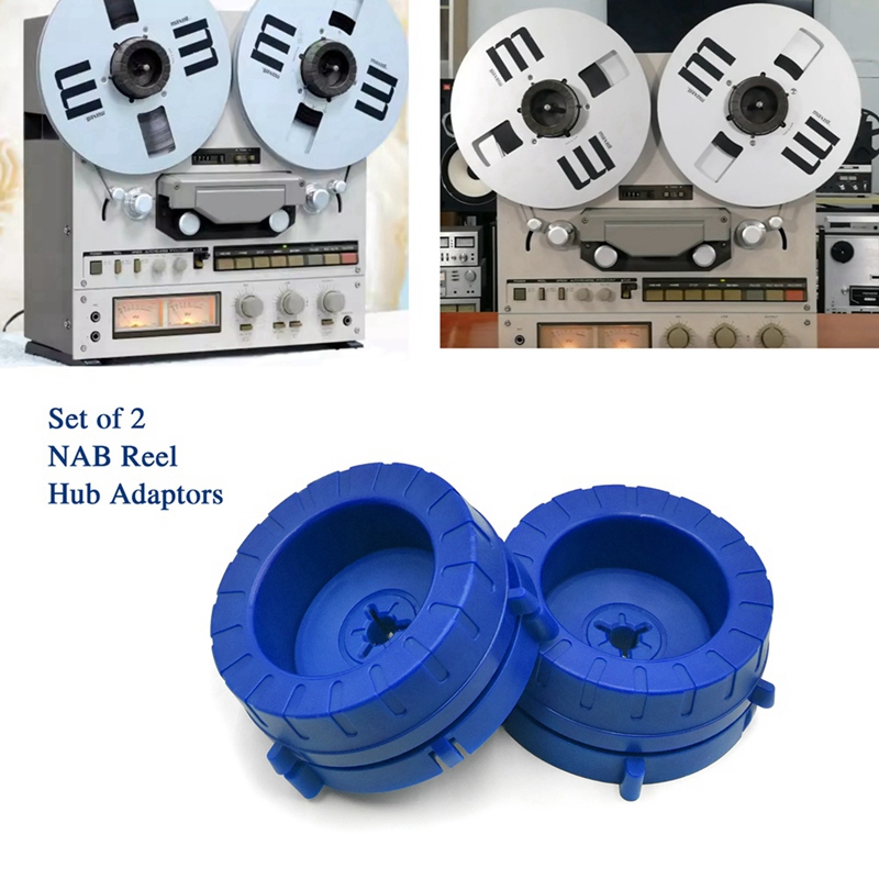 2PCS Opener Kits for Hub Adapter Plastic Base Adapter Clamp for 1/4inch Reel to Reel Open Tape Recor
