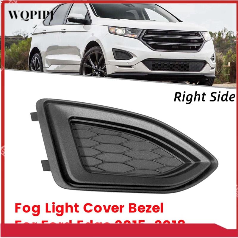 A6Front Fog Light Cover for Edge 2015-2018 Car Fog Lamp Bezel