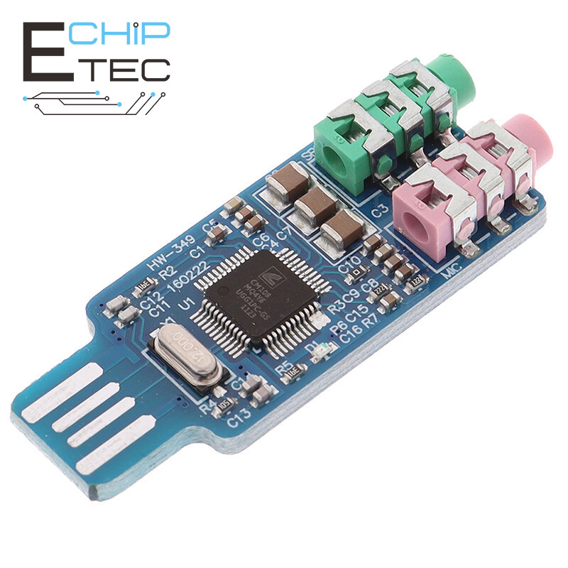 1PCS CM108 USB Drive Free USB Sound card Laptop External sound card module CM108 USB drive Free sound card laptop external sound card module Giá 166,600 Đồng*Miễn phí vận chuyển