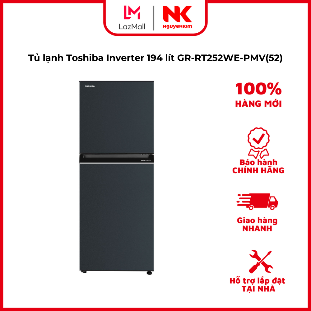 Tủ lạnh Toshiba Inverter 194 lít GR-RT252WE-PMV(52)