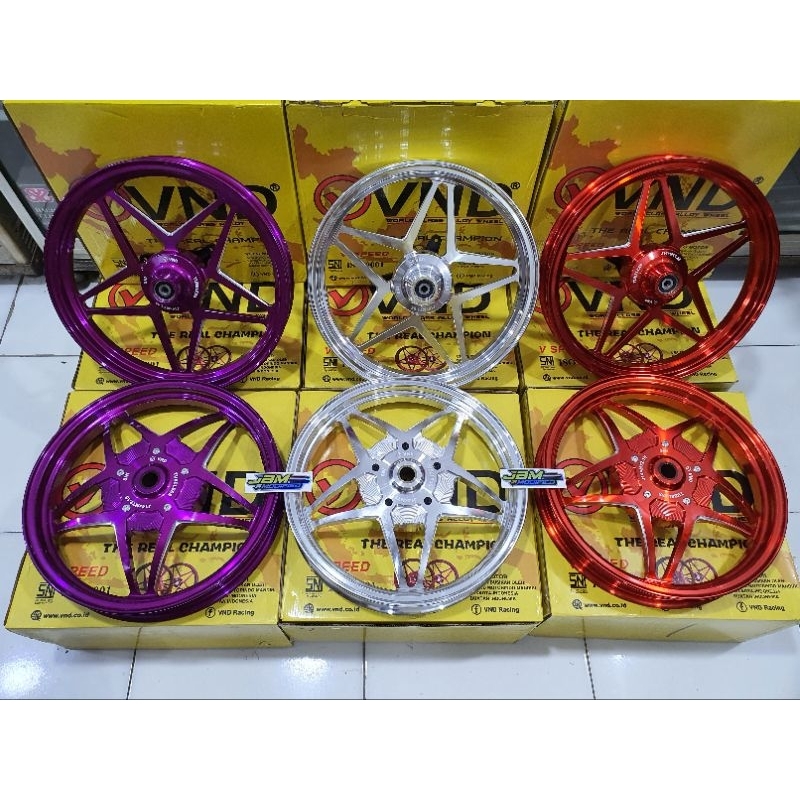VELG RACING VND VSPEED V1 Yamaha AEROX OLD/NEW 185-215 RING 14 Harga 2,150,000 rupiah*Gratis Ongkir