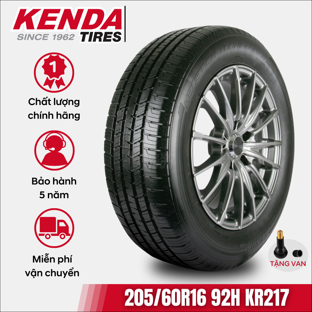 [Date24] Lốp Kenda 205/60R16 92H KR217 | Lốp xe Mazda 3 Ford EcoSport Carens |  Xuất khẩu Bắc Mỹ | B