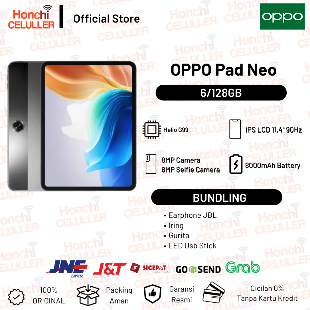OPPO Pad Neo 6/128GB Wi-Fi Version: OPD2302 Garansi Resmi Indonesia Harga  4,699,000 Ringgit*Penghantaran Percuma