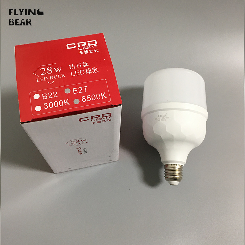Bóng đèn LED E27 Miệng vít hộ gia đình đèn tiết kiệm năng lượng 5W 9W 13W 18W 28W 48W