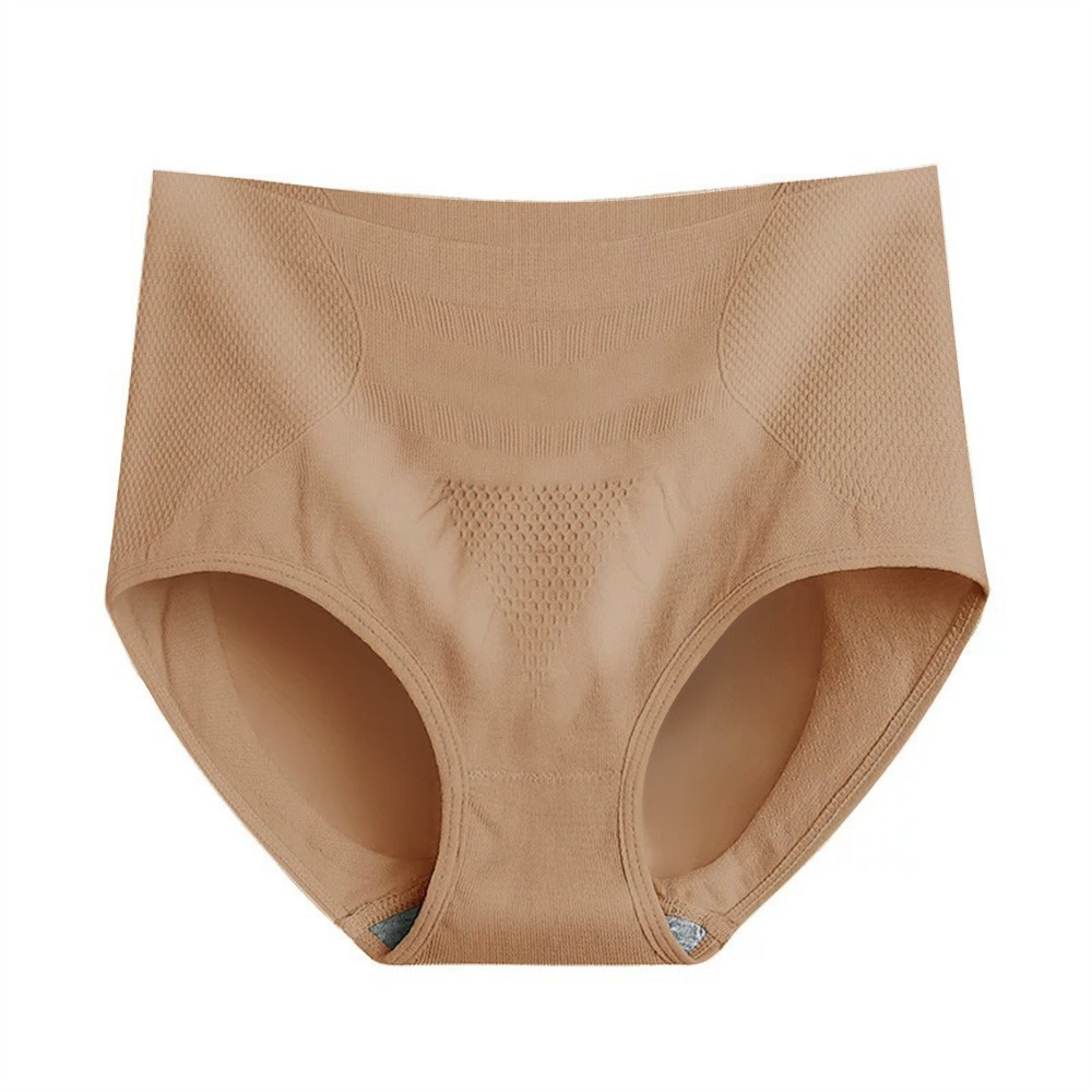 Quần lót nữ cotton nguyên chất Quần lót ôm bụng tổ ong 3D quần lót đồ lót cỡ lỡn nâng hông kháng khu