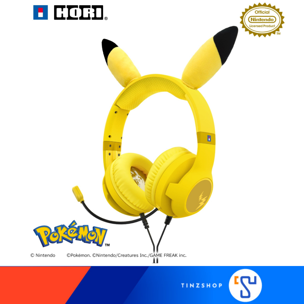 [Synnex] Hori Headset Gaming Pikachu Gaming Headphones with Pikachu Design, Compatible with Nintendo Switch. ราคา 1,325 บาท*ส่งฟรี
