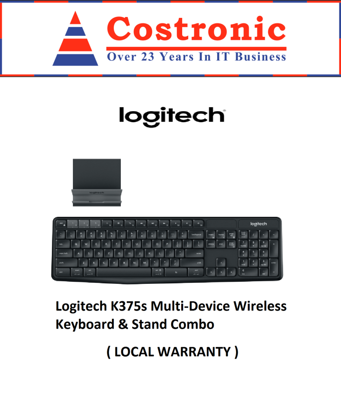 Logitech K375s Multi-Device Wireless Keyboard & Stand Combo Singapore