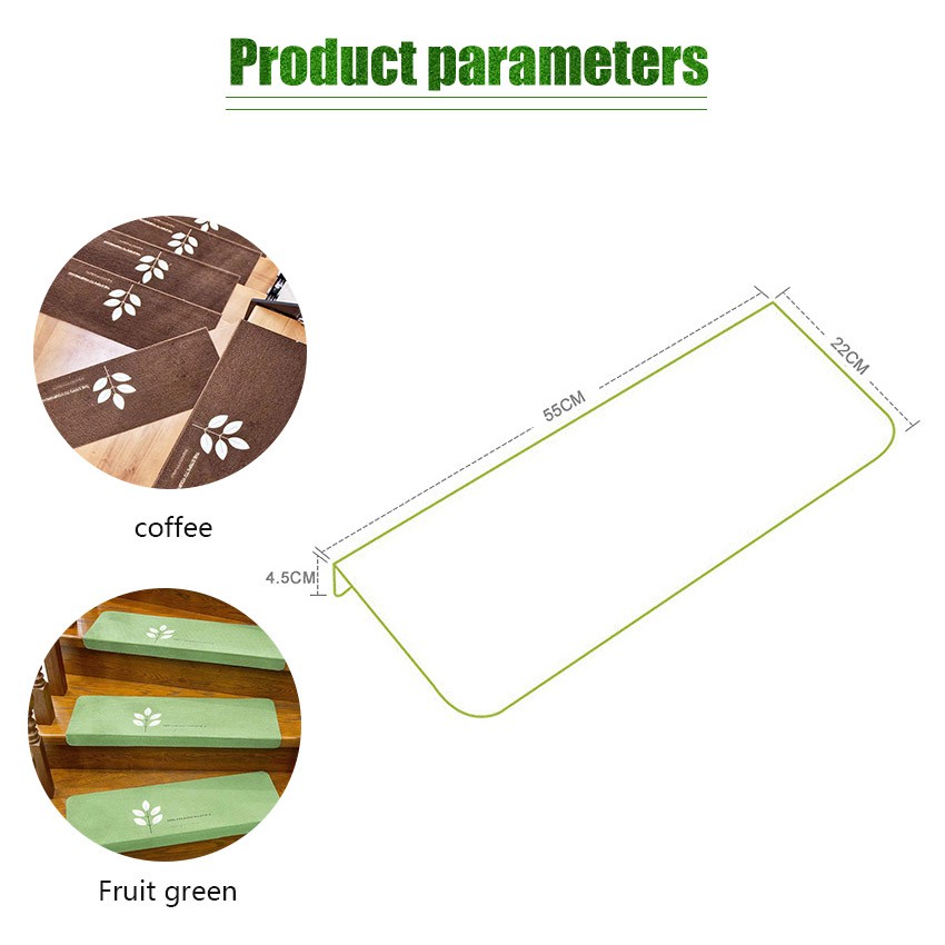 Keset / Karpet Tangga Anti Slip Dengan Perekat Glow In The Dark Dapat Digunakan Kembali