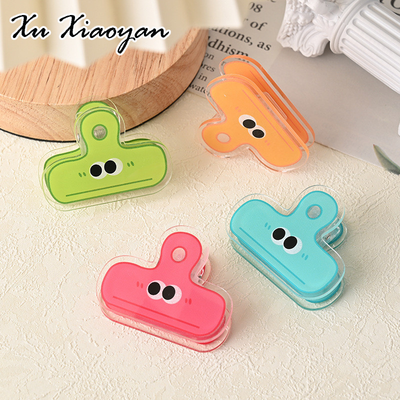 XUXIAOYAN น่ารักตาโตพลาสติก dual-Purpose Grip Handbook Desk Press WJ548 ราคา 9 บาท*ส่งฟรี