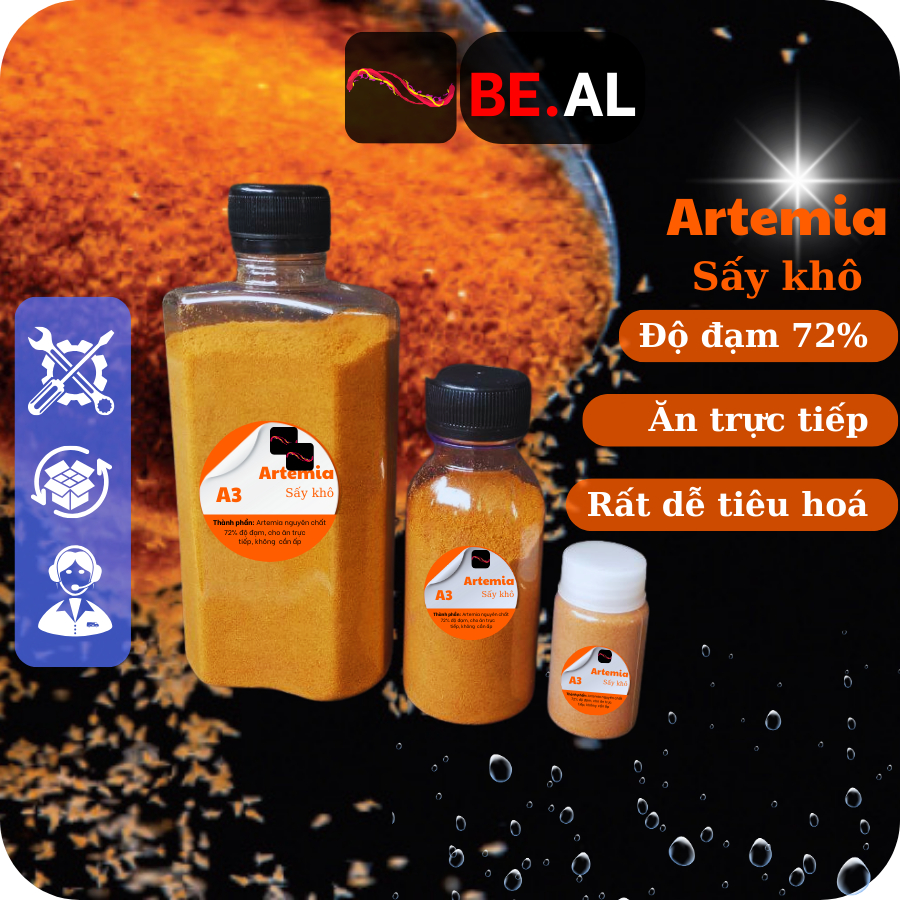 Artemia sấy khô - 72% độ đạm - không cần ấp - Giá sỉ cho đại lý - Shop Betta And Love
