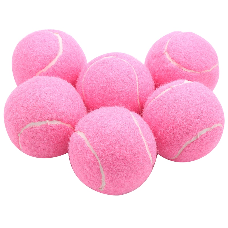6Pcs Pack Pink Tennis Balls Wear