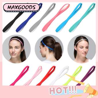 MAXG Phụ kiện tóc Kéo dài Băng đô cao su Thể thao chống trượt Quấn đầu Dây buộc tóc Yoga Băng đô đàn hồi