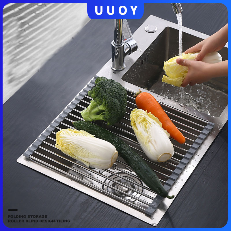 Giá Để Bát Tấm Mành Gác Bồn Rửa Bát, Rổ Gác Bồn Rửa Chén Đa Năng