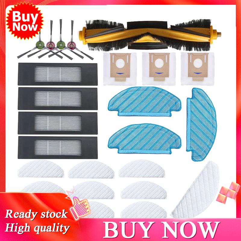 【GoE】-Replacement Parts Brush Dust Bag Filters Kit for OZMO T8,T8 ,Robot Vacuum Cleaner Accessories