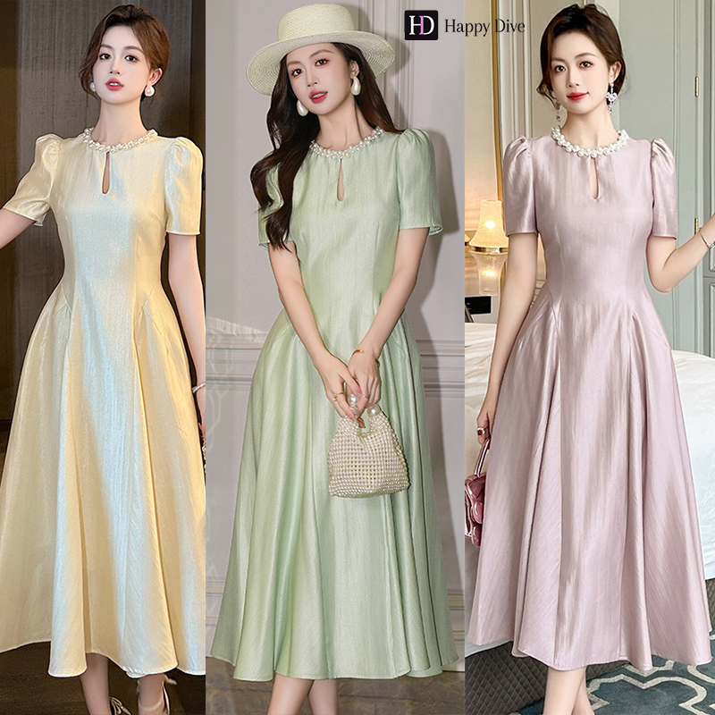 Happy Diva ชุดเดรสสตรี เดรสสีดํา เดรสสีม่วง เดรสสีเขียว เดรสแชมเปญ เดรสซาติน เดรสทํางาน เดรสฮิโซ เดรสวินเทจ เดรสทํางาน เดรสปาร์ตี้ 80219 ราคา 1,499 บาท*ส่งฟรี