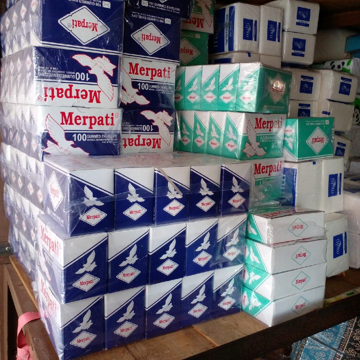 Amplop merpati biru dan hijau. Amplop isi 100 murah