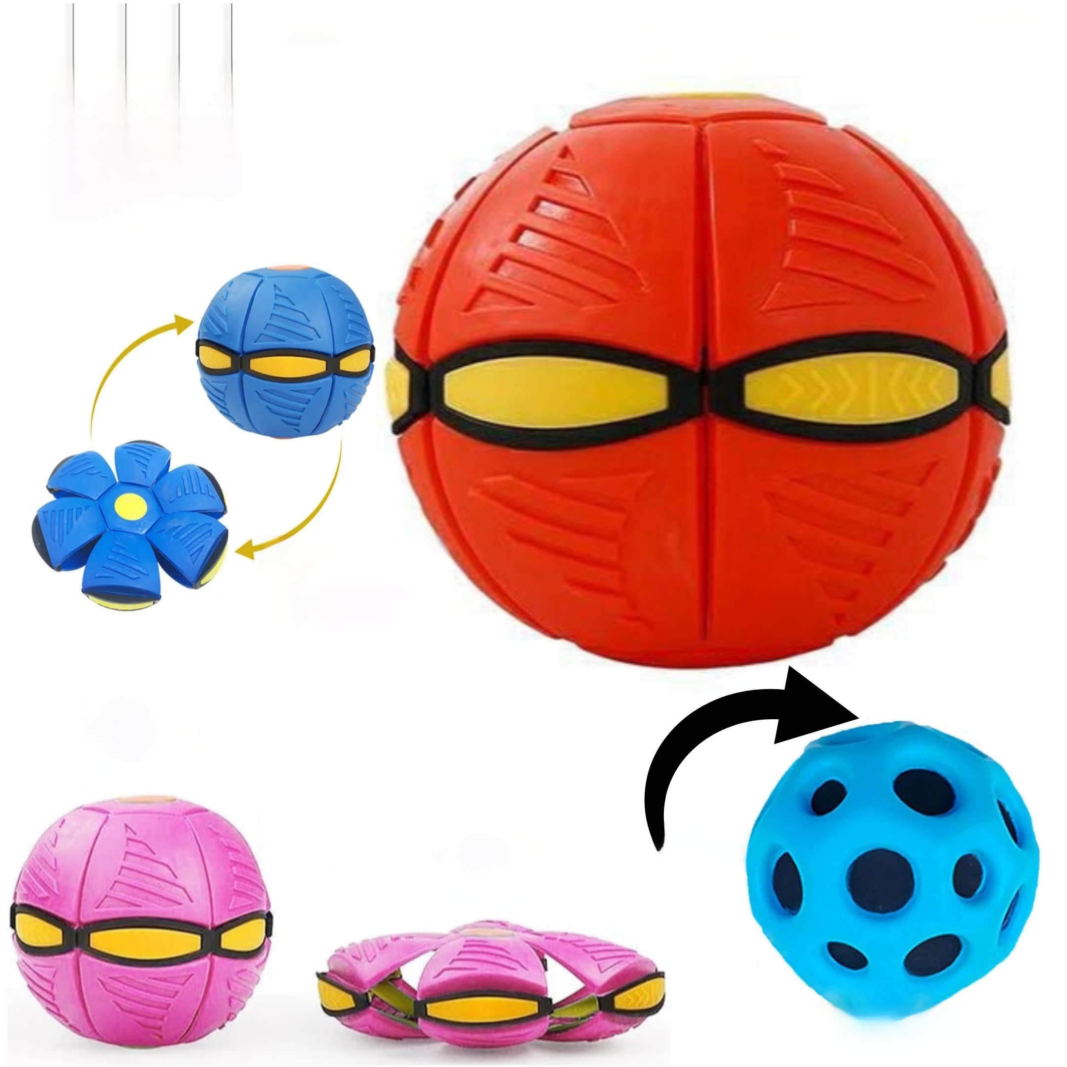 UFO Magic Flying Frisbee with Lights,Hover Boomerang Spinner Spinner dog play ball + free moon ball Flying garden home Hover UFO Boomerang Fidget Spinner Hand Controlled Mini Drone for 4+ Year Old Kids Adults Indoor Outdoor Flying Toy + free shipping