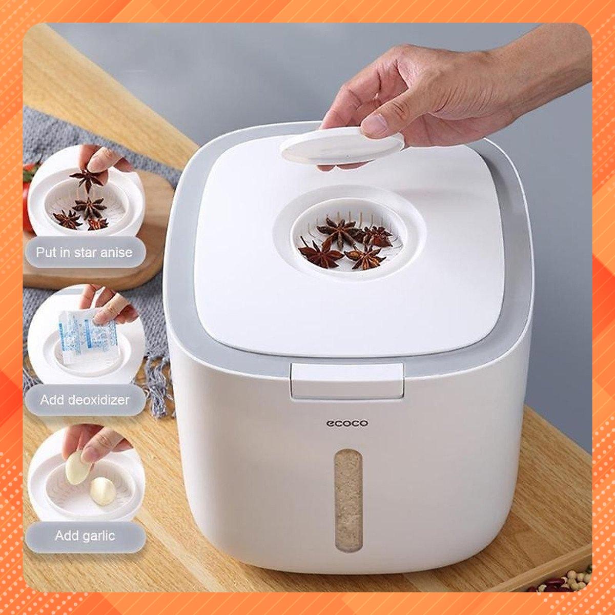 Thùng đựng gạo Ecoco 5kg-10kg