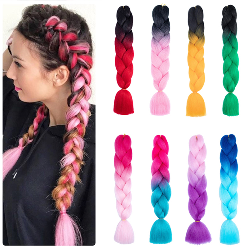 แฮร์พีชผมเปีย ไหมถักผม ผมเปียปลอม วิกผมเปีย ยาว 60cm วิกผมหางม้าแบบไล่โทนสี เครื่องประดับผมหางม้าสําหรับผู้หญิง Hair Extensions เทศกาลสงกรานต์ ราคา 26 บาท*ส่งฟรี