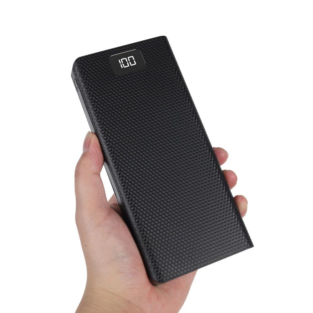 Efsgd Loại tự làm C Cổng USB kép Thùng Ắc quy sạc dự phòng chủ Hộp dụng cụ sạc lưu trữ pin hộp sạc dự phòng vỏ vỏ sạc dự phòng Hộp sạc pin Hộp dụng cụ sạc
