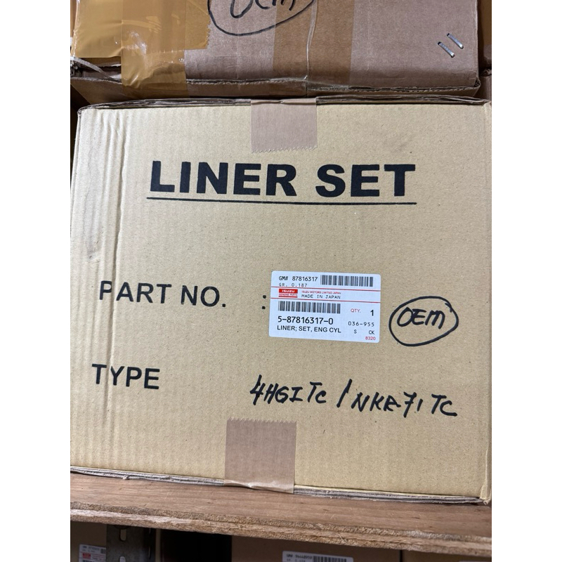 Liner Kit Boring Piston Ring Isuzu NKR NMR 71 5-87816317-0 Harga 6,100,000 rupiah*Gratis Ongkir
