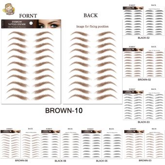 Hình Xăm Lông Mày, Miếng Dán Lông Mày 6D Tự Nhiêun-Sally Shop