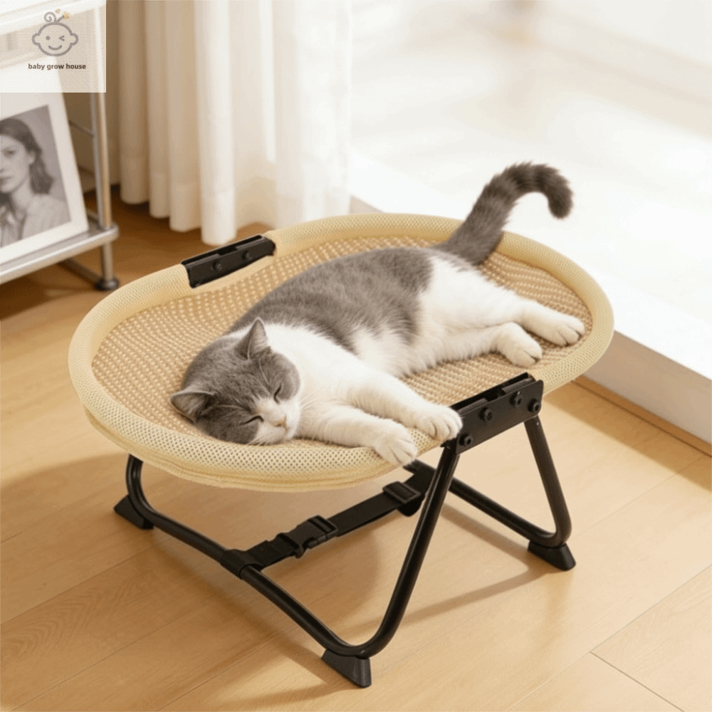 SFFGF Lưới thoáng khí Giường nâng cao cho chó Khung chắc chắn Có thể gấp lại Giường diễu hành cho mèo Phổ quát Võng cho mèo Giường Sofa Cho Mèo Tất Cả Các Mùa