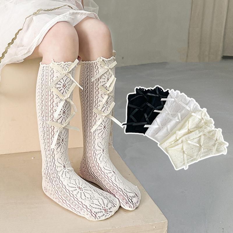 Bowknot chi tiết dài đến bắp chân vớ cho cô gái, trẻ sơ sinh dưới Dài đến đầu gối vớ cho EVERYDAY trang phục và lễ kỷ niệm