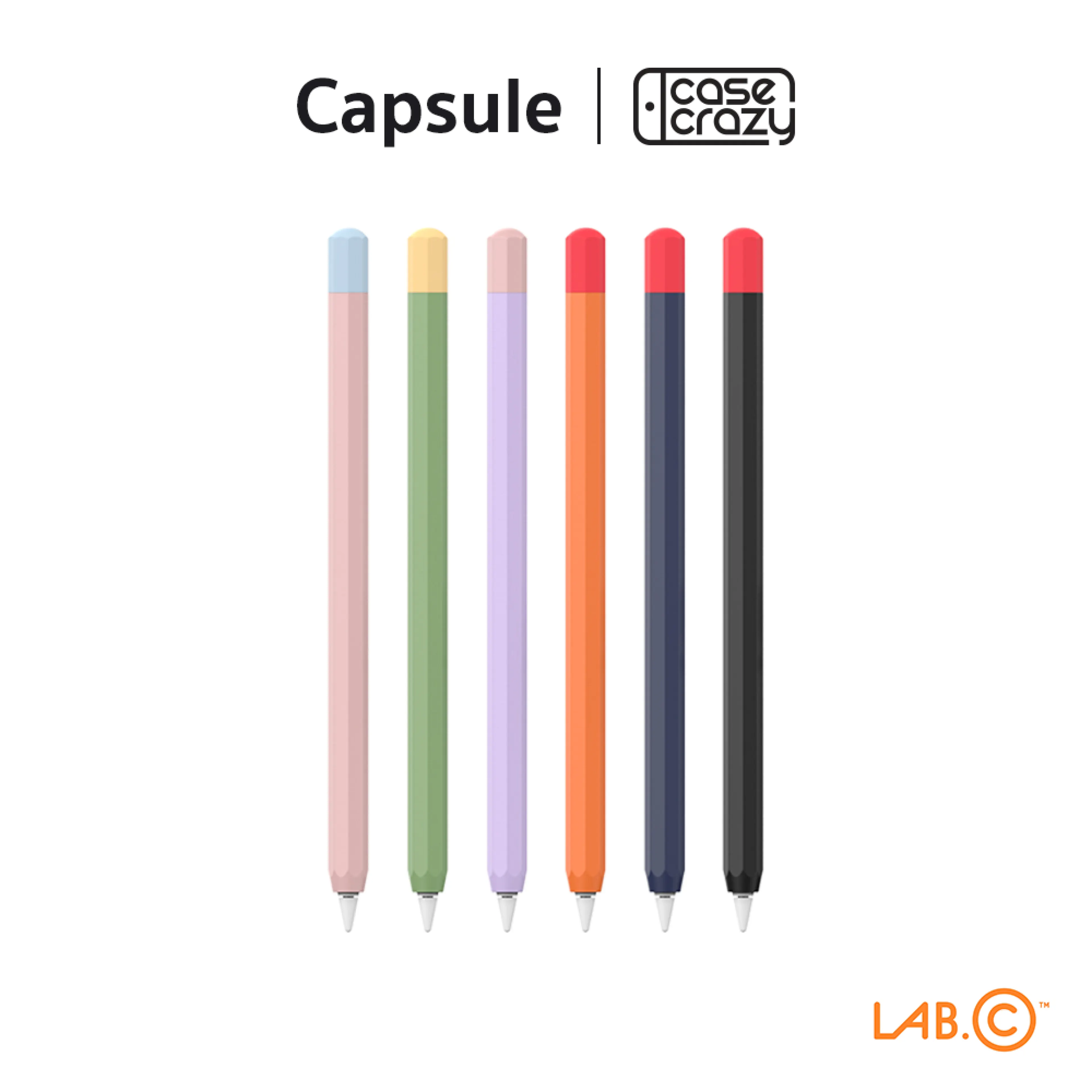 LAB.C เคสซิลิโคนปากการ Apple Pencil 2 รุ่น Capsule Silicone - รูปที่ 1